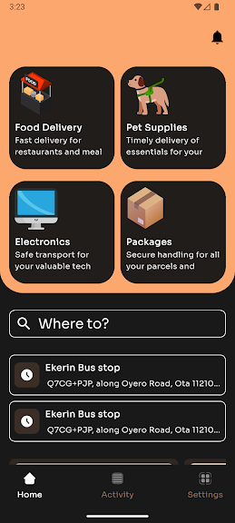 Delivery van on route — logistics dispatch campaign visual